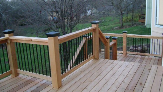 Wooden deck