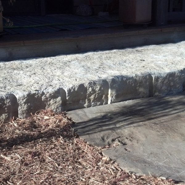 Natural stone walkway and steps