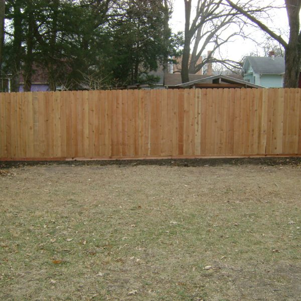 Wooden fence