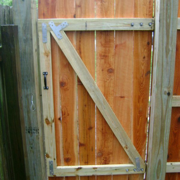 Wooden gate