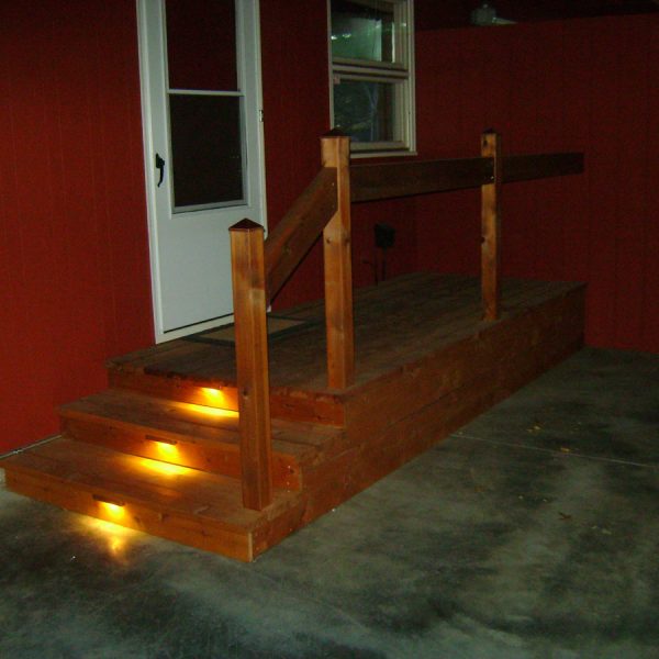 Lighted steps