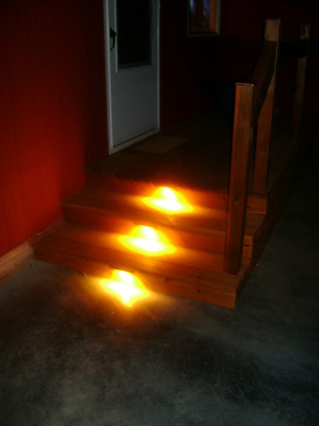 Lighted steps