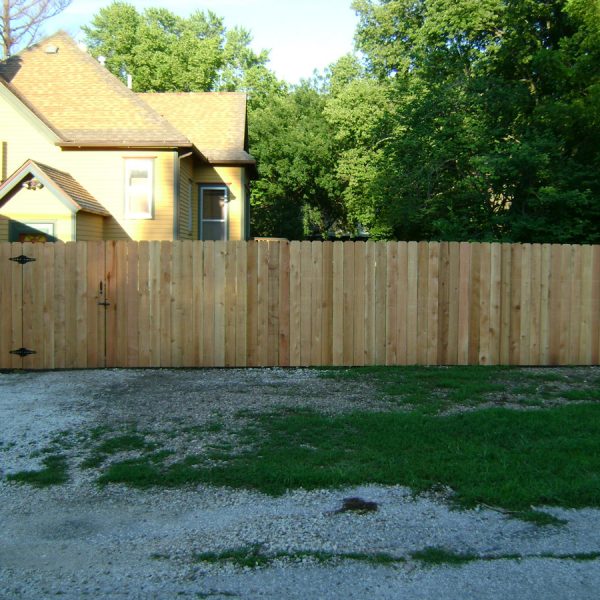 Wooden fence