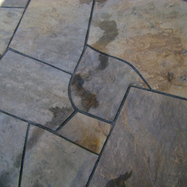 Stone pavement patio