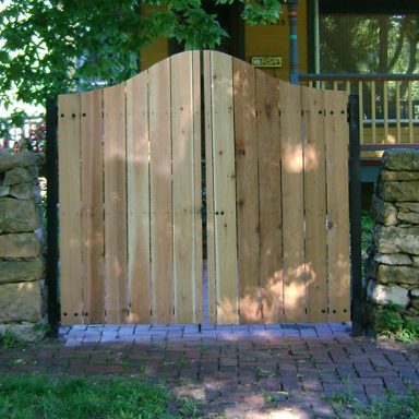 Wooden gates