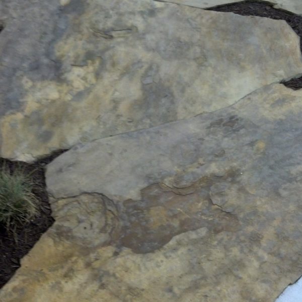 Natural stone walkway